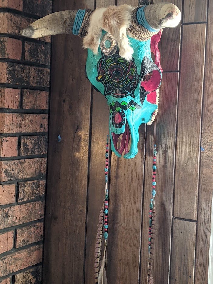 Decorated Bull Skull